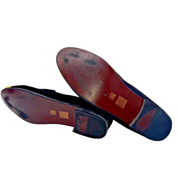 JITAI Black Velvet Shoes Men\'s 12 Slip-On Red Velvet Lined Penny Loafer Luxury main image 15